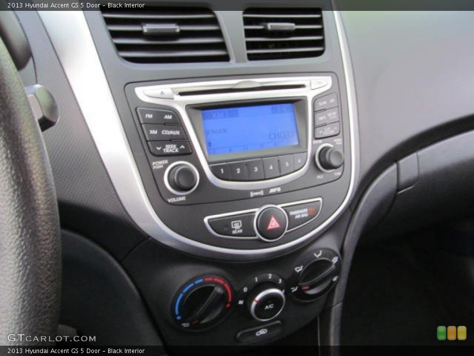 Black Interior Controls for the 2013 Hyundai Accent GS 5 Door #73442456