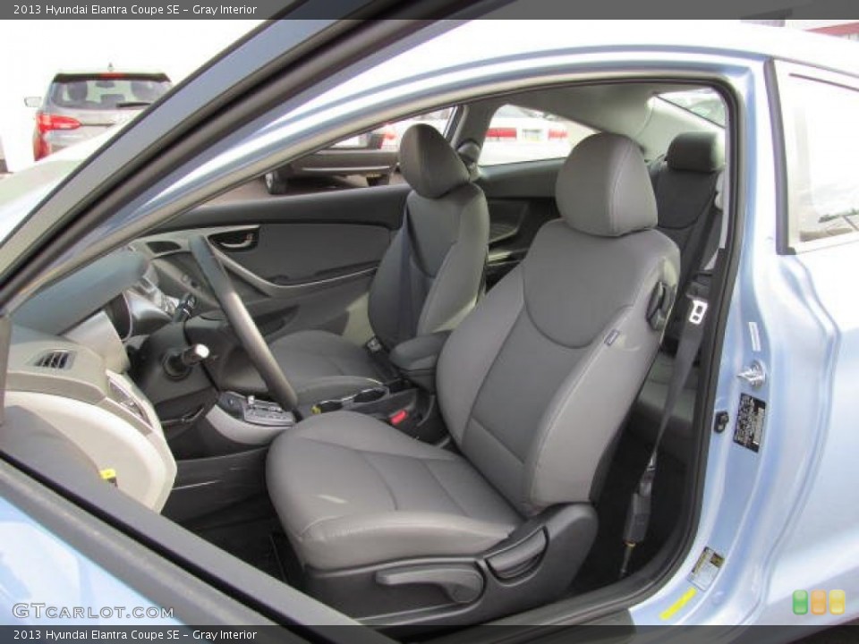Gray Interior Front Seat for the 2013 Hyundai Elantra Coupe SE #73443987