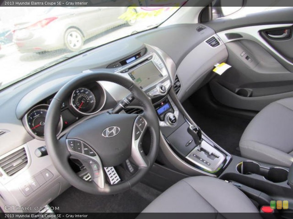Gray Interior Prime Interior for the 2013 Hyundai Elantra Coupe SE #73444004
