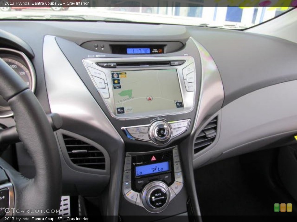 Gray Interior Controls for the 2013 Hyundai Elantra Coupe SE #73444049