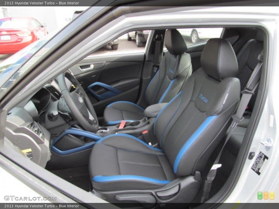 Blue Interior Front Seat for the 2013 Hyundai Veloster Turbo #73446134
