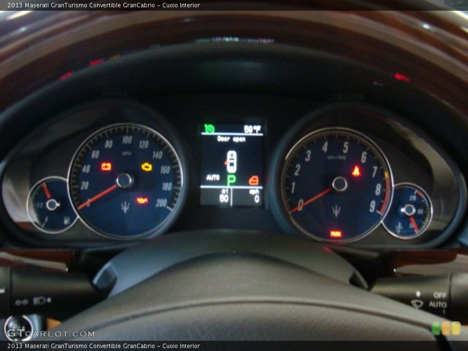 Cuoio Interior Gauges for the 2013 Maserati GranTurismo Convertible GranCabrio #73447475