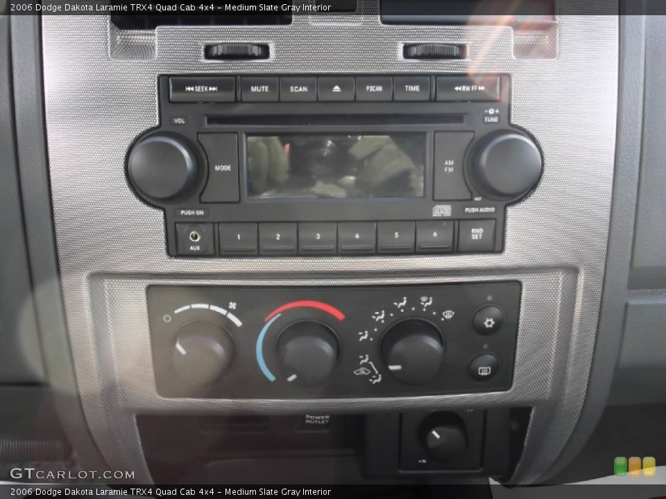 Medium Slate Gray Interior Controls for the 2006 Dodge Dakota Laramie TRX4 Quad Cab 4x4 #73447616