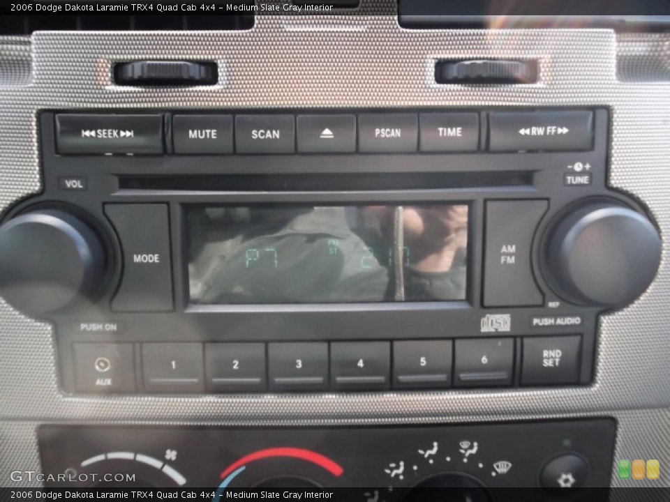 Medium Slate Gray Interior Audio System for the 2006 Dodge Dakota Laramie TRX4 Quad Cab 4x4 #73447925
