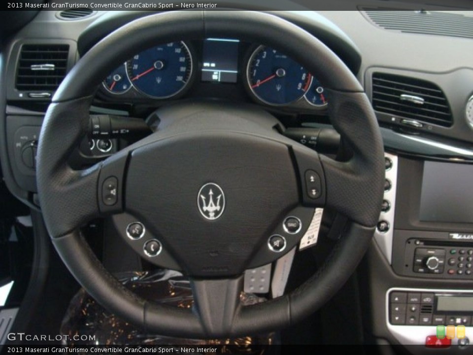 Nero Interior Steering Wheel for the 2013 Maserati GranTurismo Convertible GranCabrio Sport #73448299