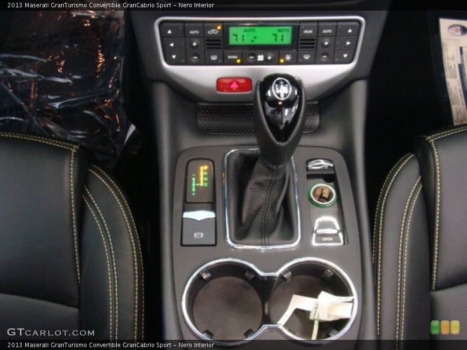 Nero Interior Transmission for the 2013 Maserati GranTurismo Convertible GranCabrio Sport #73448420