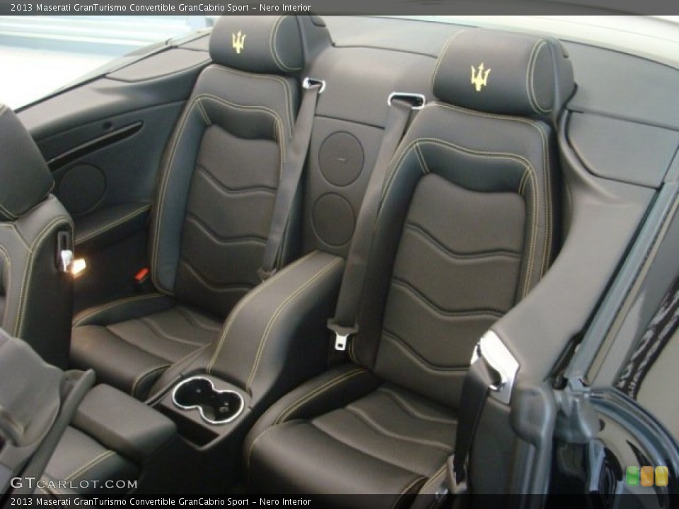 Nero Interior Rear Seat for the 2013 Maserati GranTurismo Convertible GranCabrio Sport #73448429