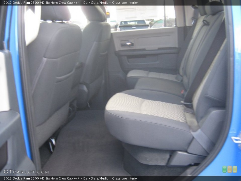 Dark Slate/Medium Graystone Interior Rear Seat for the 2012 Dodge Ram 2500 HD Big Horn Crew Cab 4x4 #73448466