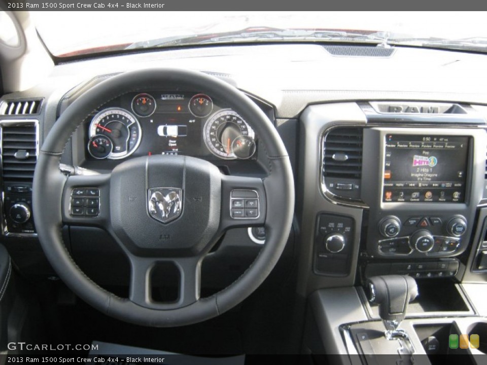 Black Interior Dashboard for the 2013 Ram 1500 Sport Crew Cab 4x4 #73449899