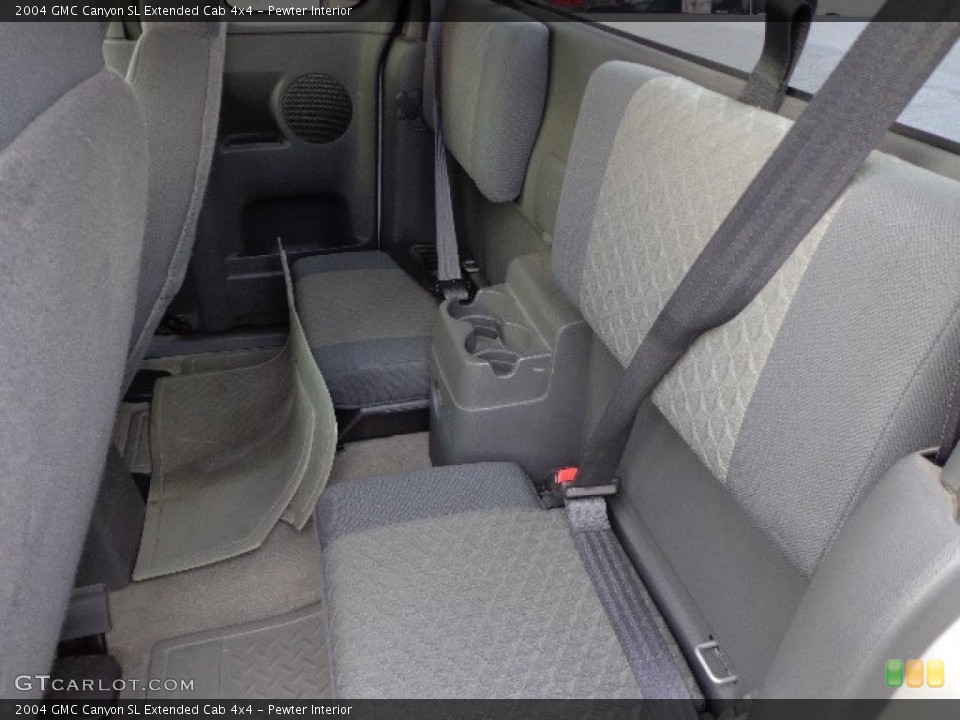 Pewter Interior Rear Seat for the 2004 GMC Canyon SL Extended Cab 4x4 #73450820