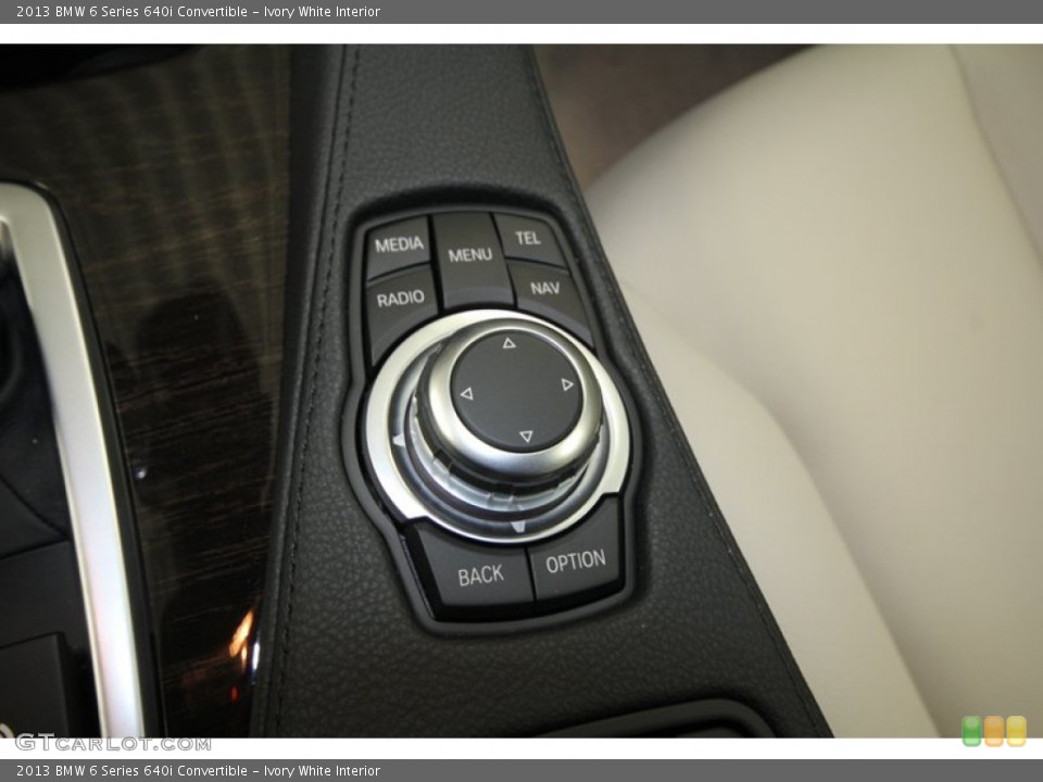 Ivory White Interior Controls for the 2013 BMW 6 Series 640i Convertible #73451385
