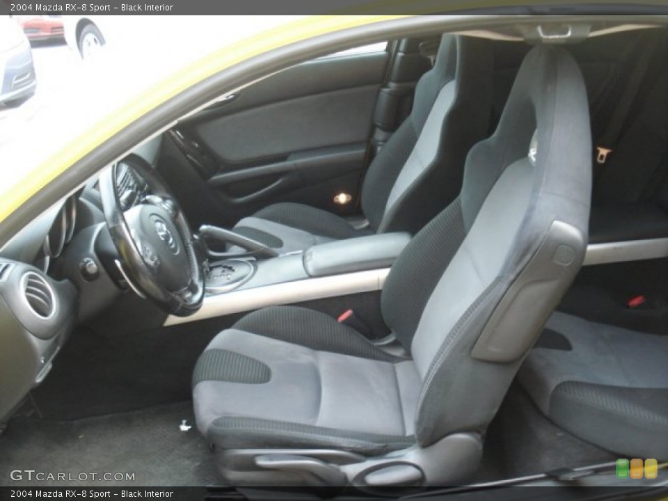 Black Interior Front Seat for the 2004 Mazda RX-8 Sport #73451949