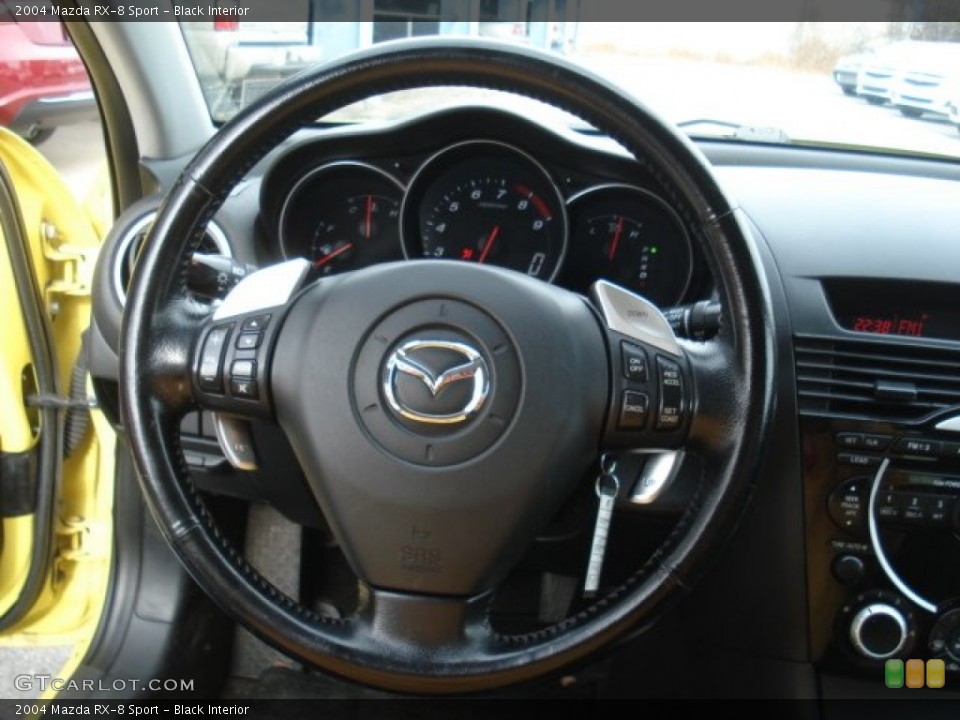 Black Interior Steering Wheel for the 2004 Mazda RX-8 Sport #73452110