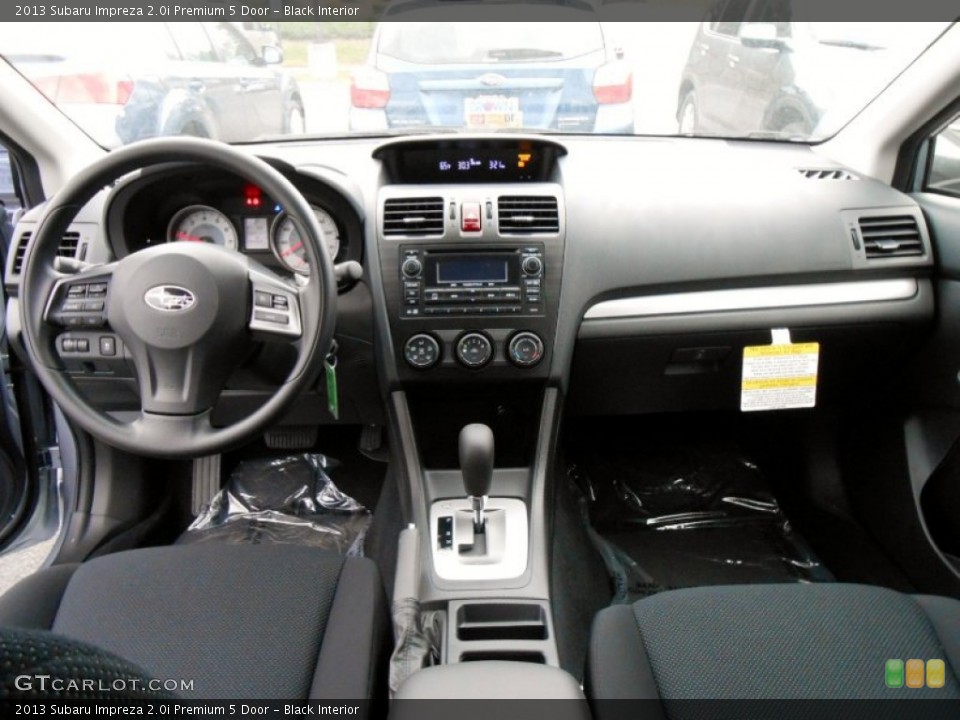 Black Interior Dashboard for the 2013 Subaru Impreza 2.0i Premium 5 Door #73455968