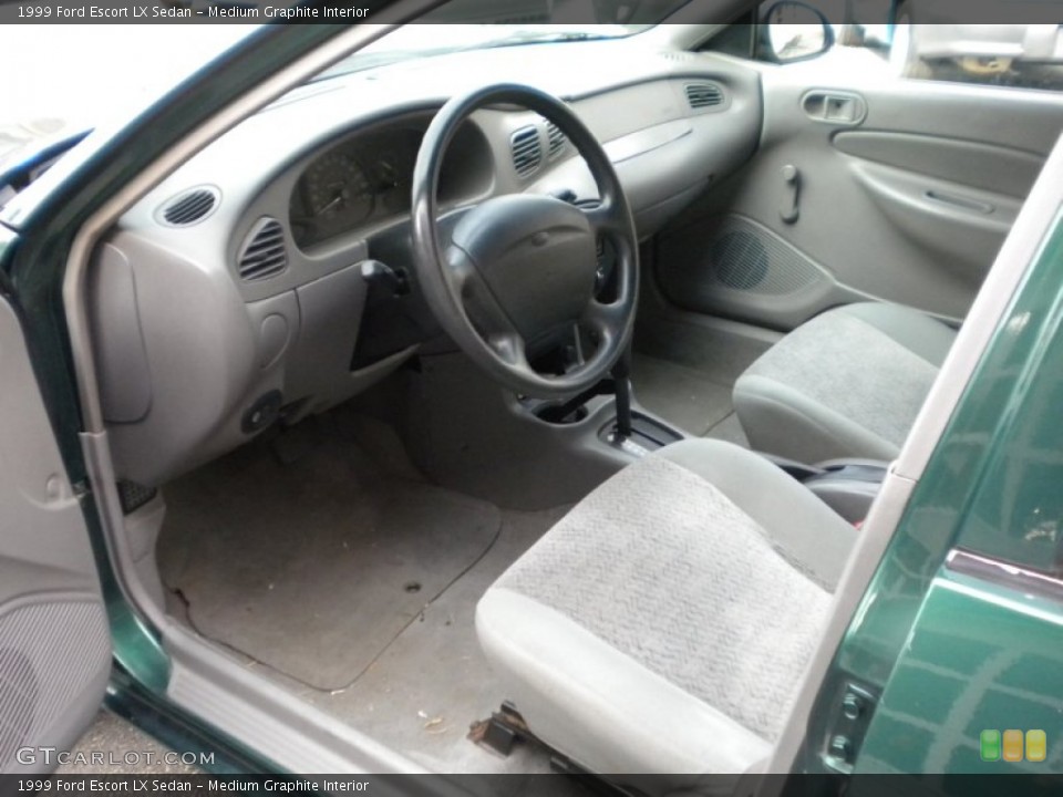 Medium Graphite Interior Prime Interior for the 1999 Ford Escort LX Sedan #73456883