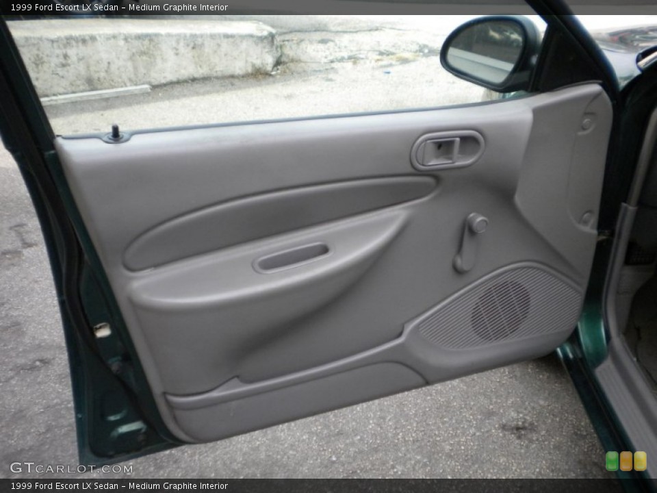 Medium Graphite Interior Door Panel for the 1999 Ford Escort LX Sedan #73456892
