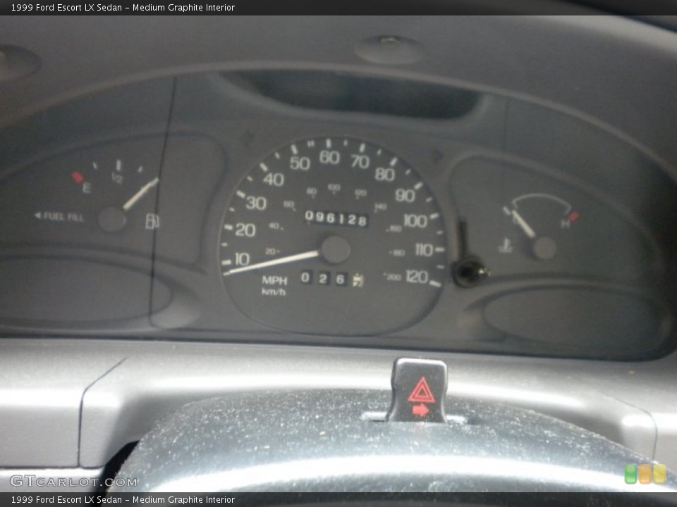 Medium Graphite Interior Gauges for the 1999 Ford Escort LX Sedan #73456944