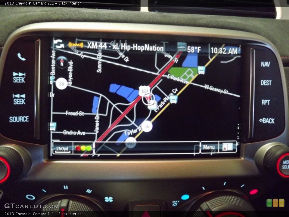 Black Interior Navigation for the 2013 Chevrolet Camaro ZL1 #73459373