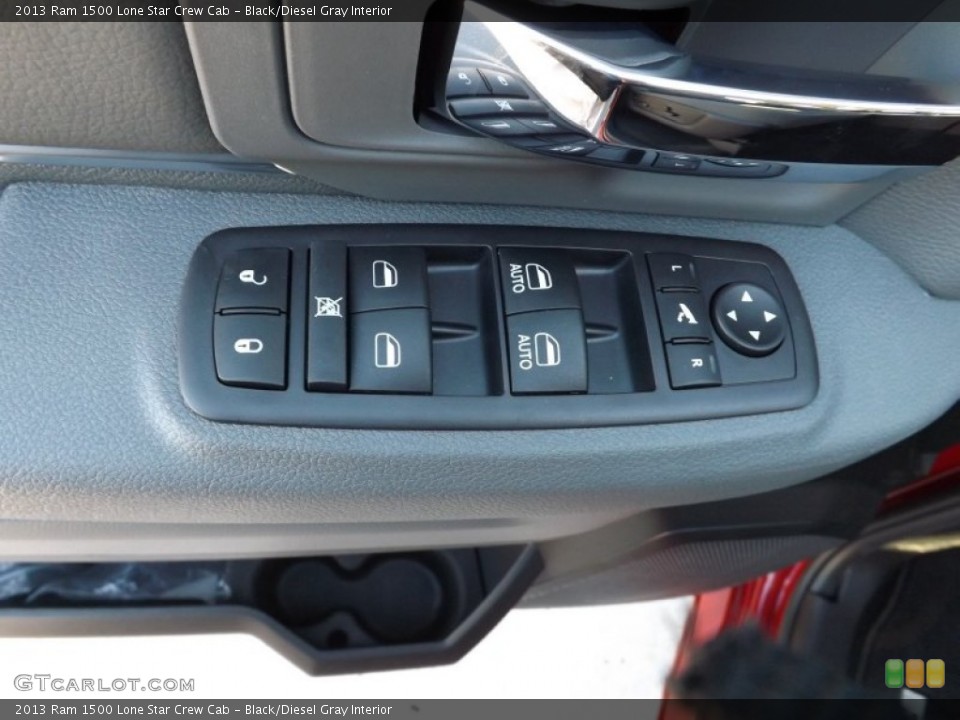 Black/Diesel Gray Interior Controls for the 2013 Ram 1500 Lone Star Crew Cab #73464101