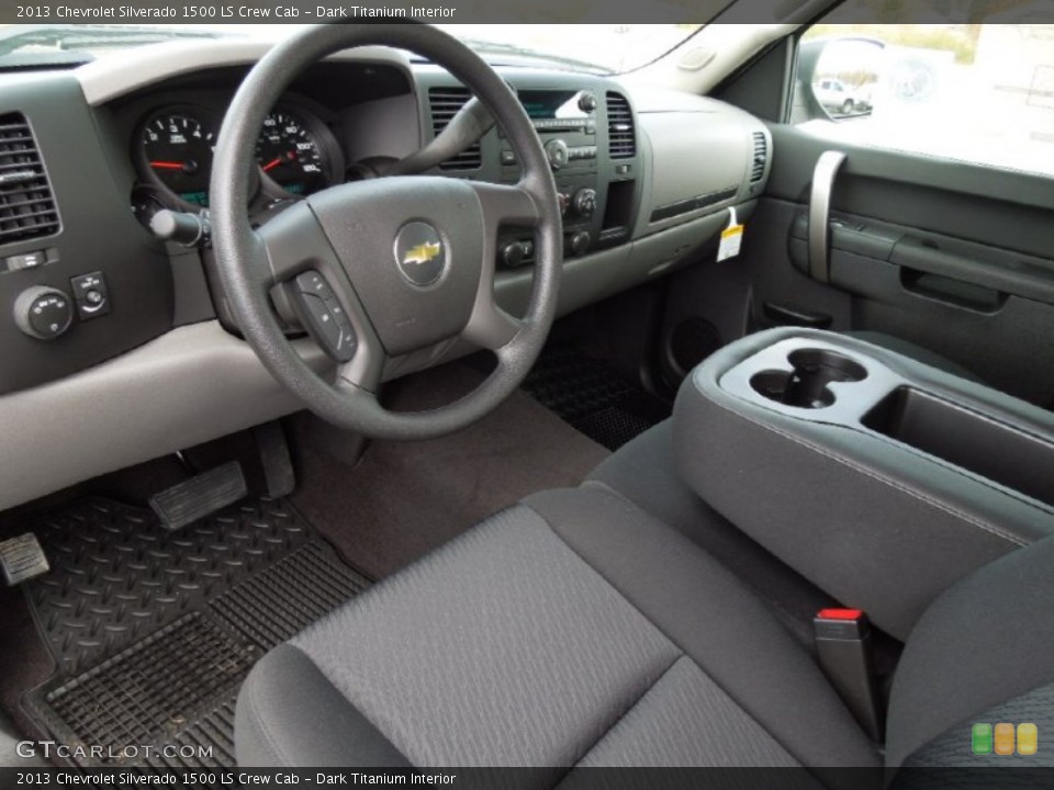 Dark Titanium Interior Prime Interior for the 2013 Chevrolet Silverado 1500 LS Crew Cab #73464356
