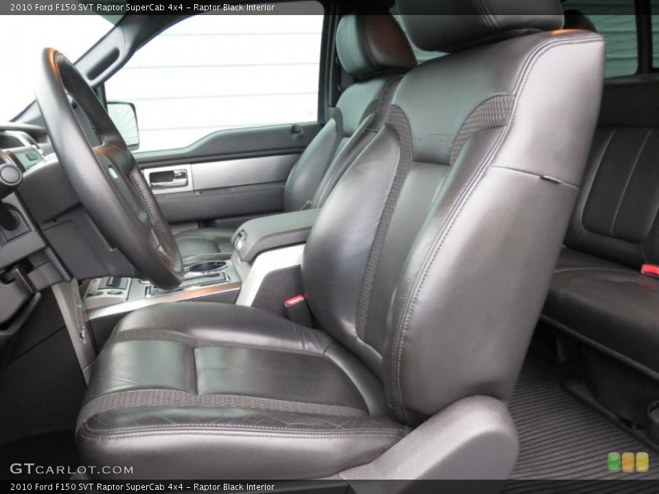 Raptor Black Interior Front Seat for the 2010 Ford F150 SVT Raptor SuperCab 4x4 #73465308