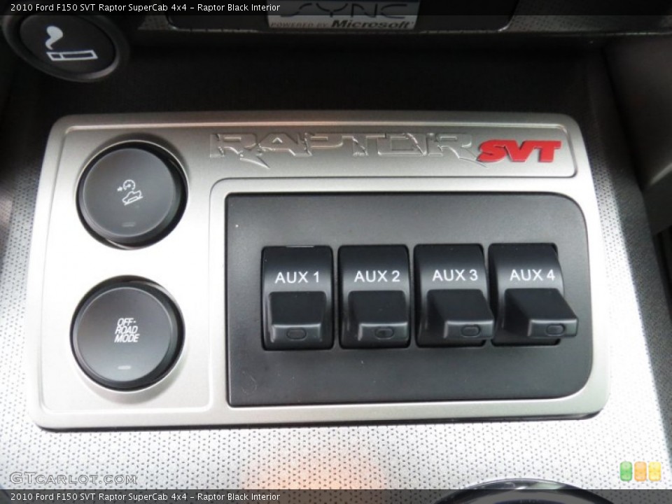 Raptor Black Interior Controls for the 2010 Ford F150 SVT Raptor SuperCab 4x4 #73465433
