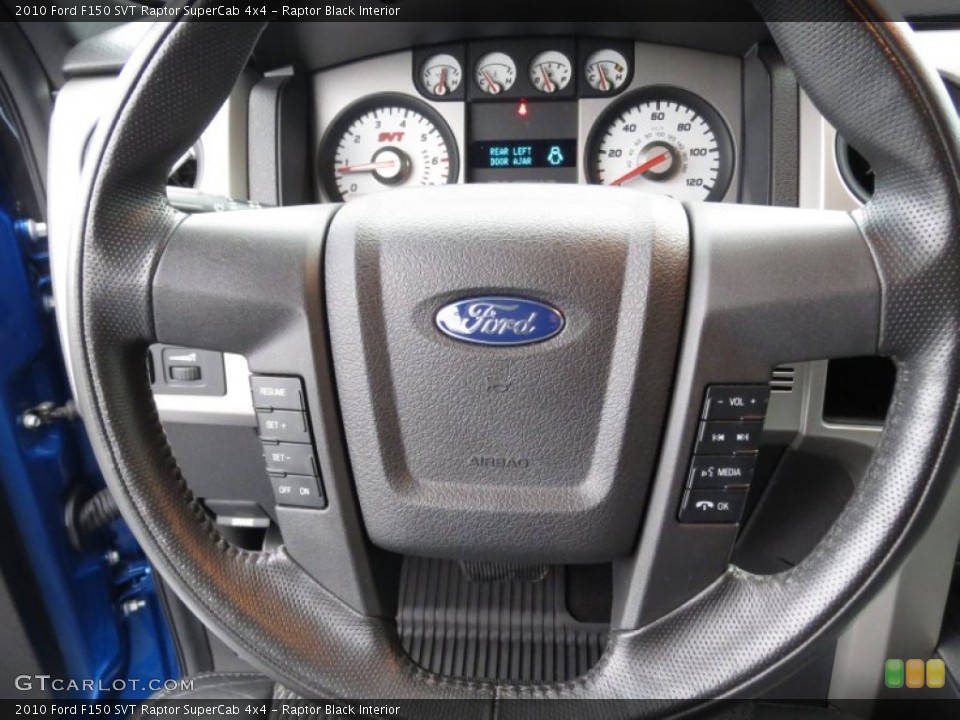 Raptor Black Interior Steering Wheel for the 2010 Ford F150 SVT Raptor SuperCab 4x4 #73465493