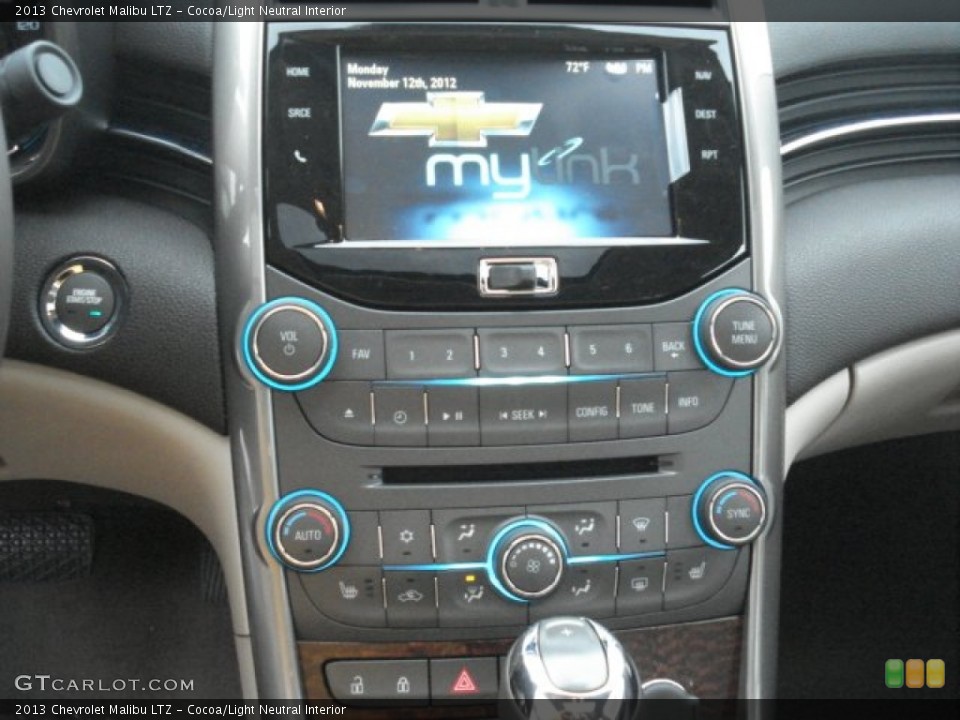 Cocoa/Light Neutral Interior Controls for the 2013 Chevrolet Malibu LTZ #73469765