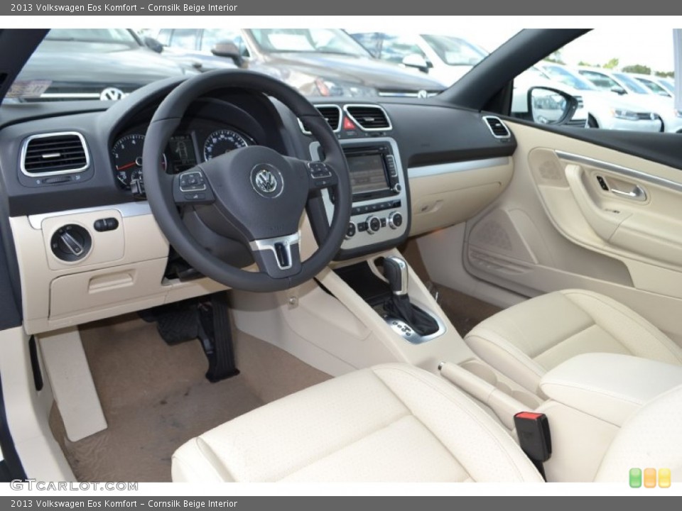 Cornsilk Beige Interior Prime Interior for the 2013 Volkswagen Eos Komfort #73473461