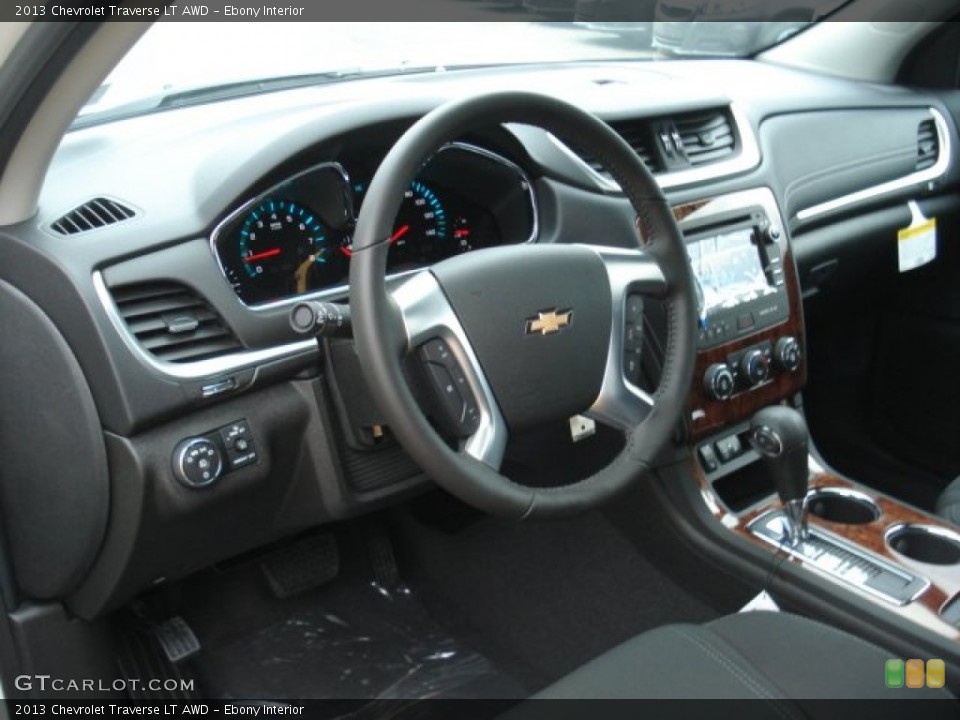 Ebony Interior Prime Interior for the 2013 Chevrolet Traverse LT AWD #73473710