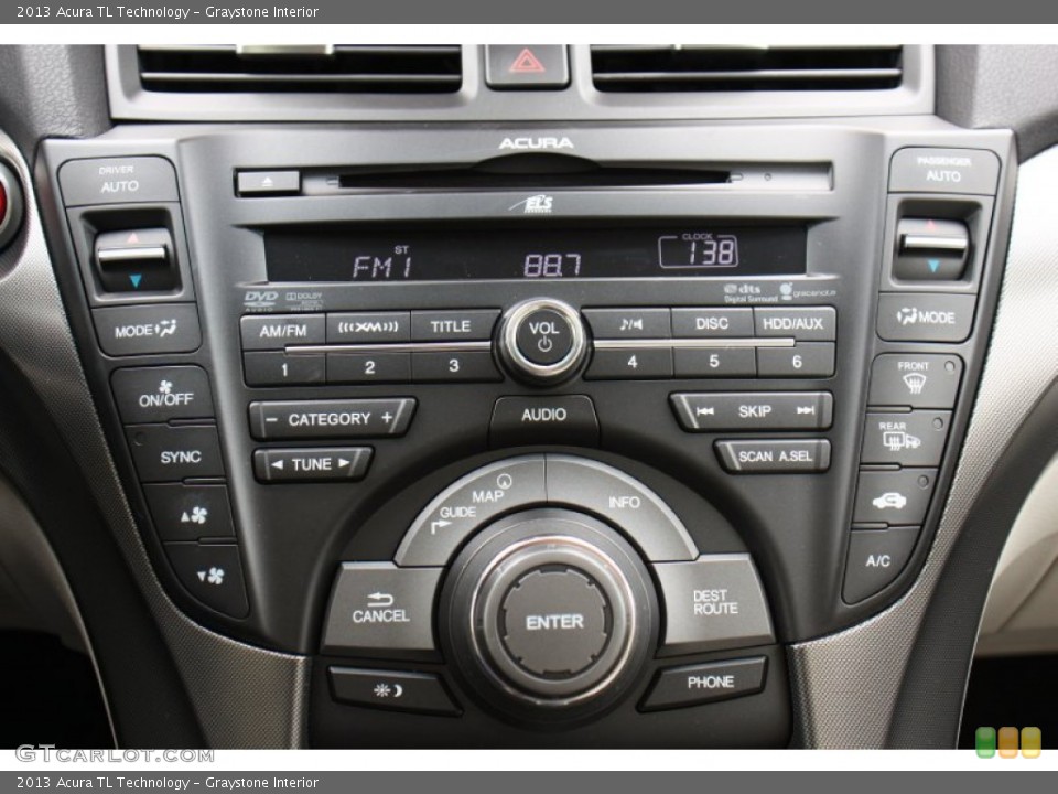 Graystone Interior Controls for the 2013 Acura TL Technology #73474004
