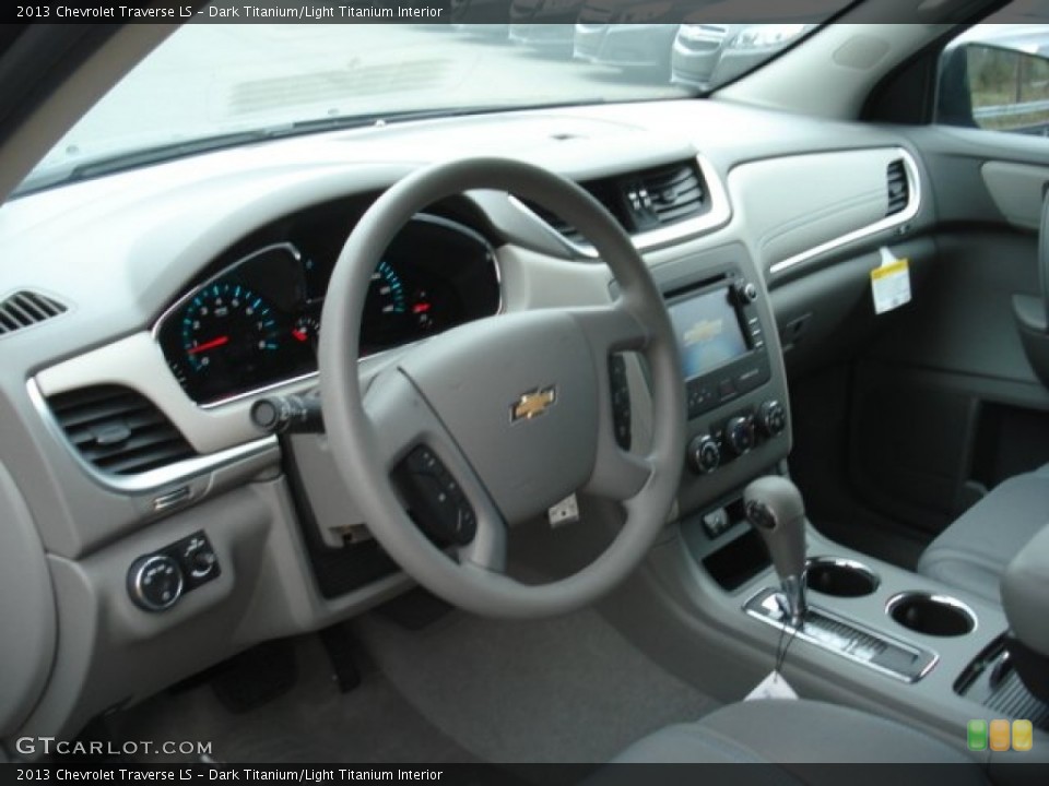 Dark Titanium/Light Titanium Interior Dashboard for the 2013 Chevrolet Traverse LS #73474448