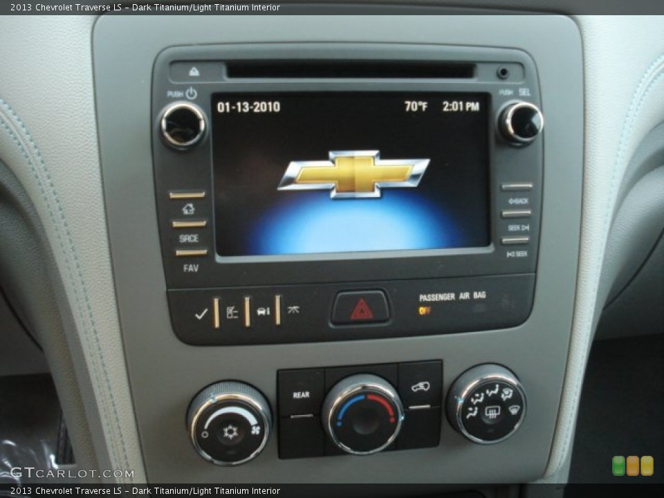 Dark Titanium/Light Titanium Interior Controls for the 2013 Chevrolet Traverse LS #73474559