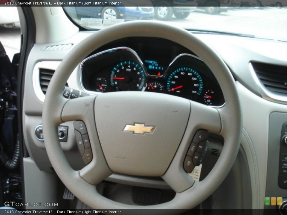 Dark Titanium/Light Titanium Interior Steering Wheel for the 2013 Chevrolet Traverse LS #73474583