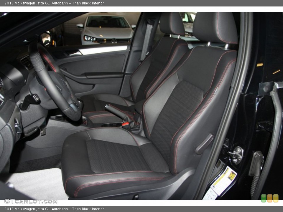 Titan Black Interior Front Seat for the 2013 Volkswagen Jetta GLI Autobahn #73475042