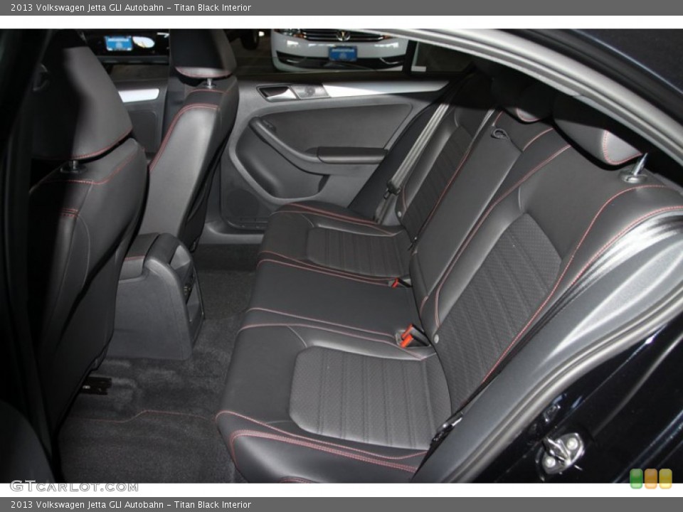 Titan Black Interior Rear Seat for the 2013 Volkswagen Jetta GLI Autobahn #73475066