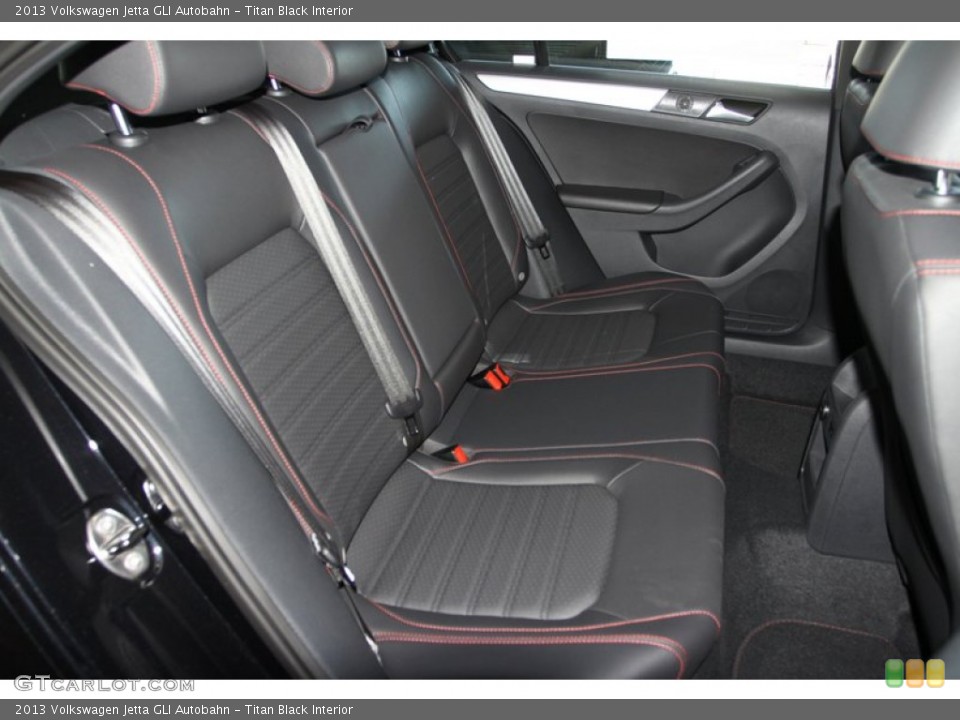 Titan Black Interior Rear Seat for the 2013 Volkswagen Jetta GLI Autobahn #73475198