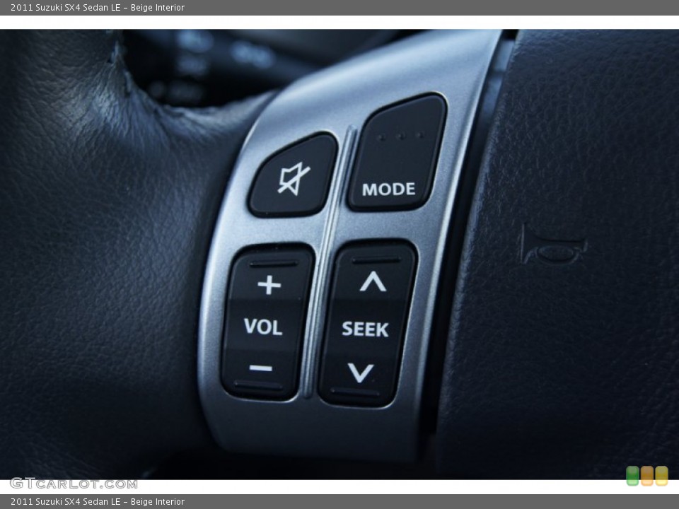Beige Interior Controls for the 2011 Suzuki SX4 Sedan LE #73476384