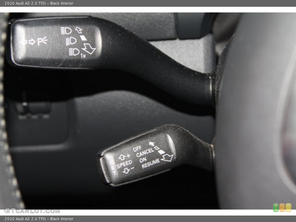 Black Interior Controls for the 2010 Audi A3 2.0 TFSI #73477682