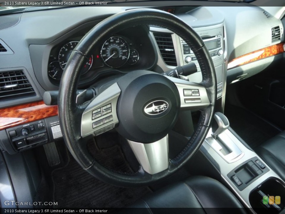 Off Black Interior Steering Wheel for the 2010 Subaru Legacy 3.6R Limited Sedan #73478879