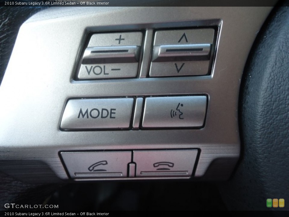 Off Black Interior Controls for the 2010 Subaru Legacy 3.6R Limited Sedan #73479131