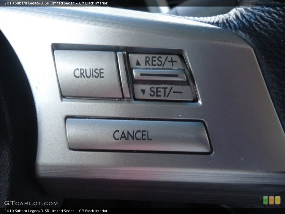 Off Black Interior Controls for the 2010 Subaru Legacy 3.6R Limited Sedan #73479141