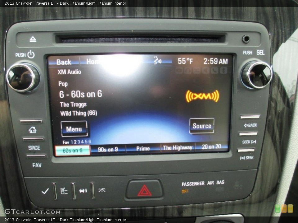 Dark Titanium/Light Titanium Interior Controls for the 2013 Chevrolet Traverse LT #73482203