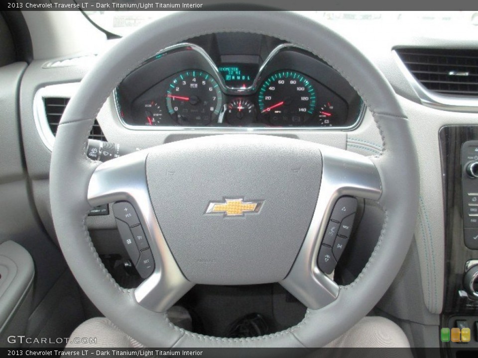 Dark Titanium/Light Titanium Interior Steering Wheel for the 2013 Chevrolet Traverse LT #73482296
