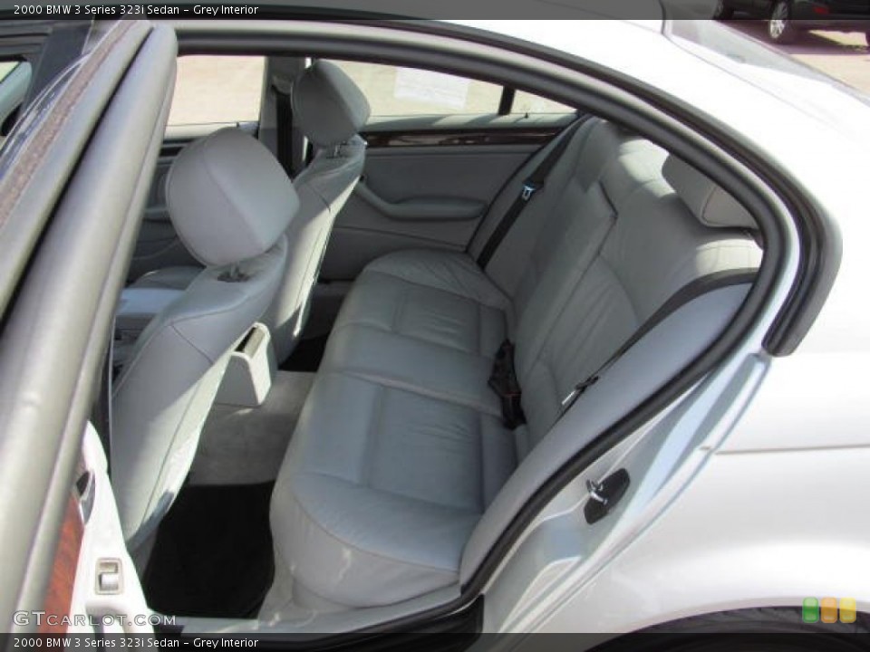 Grey Interior Rear Seat for the 2000 BMW 3 Series 323i Sedan #73482554