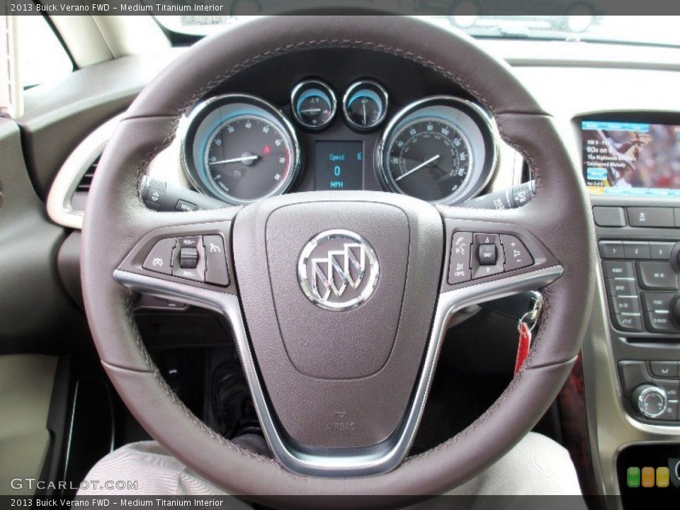 Medium Titanium Interior Steering Wheel for the 2013 Buick Verano FWD #73482668