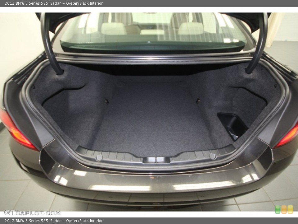 Oyster/Black Interior Trunk for the 2012 BMW 5 Series 535i Sedan #73483268