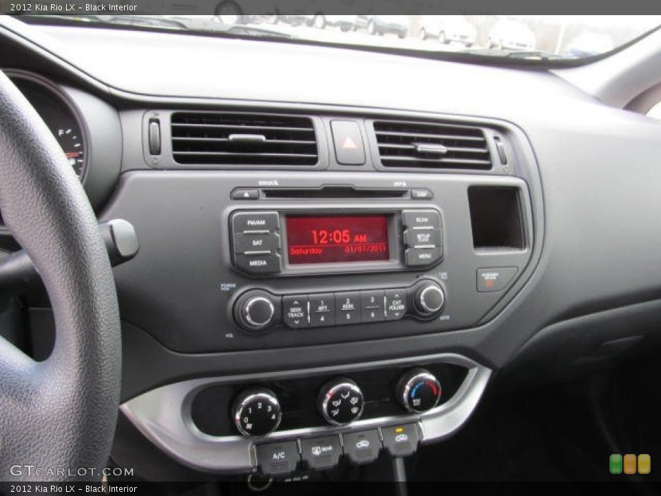Black Interior Controls for the 2012 Kia Rio LX #73485623