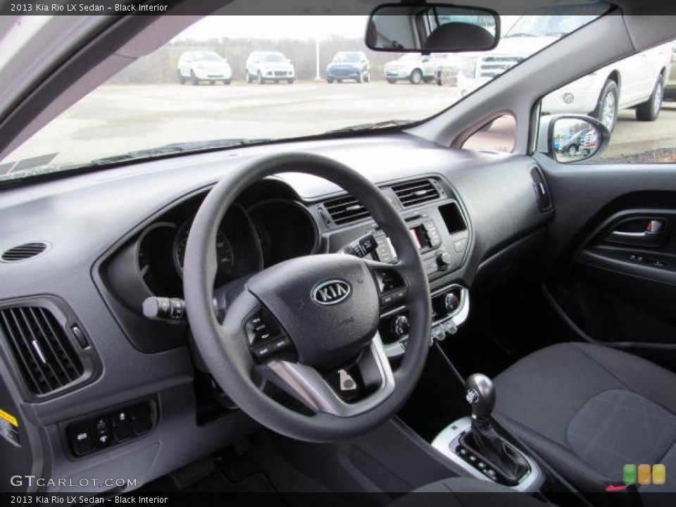 Black Interior Prime Interior for the 2013 Kia Rio LX Sedan #73486097