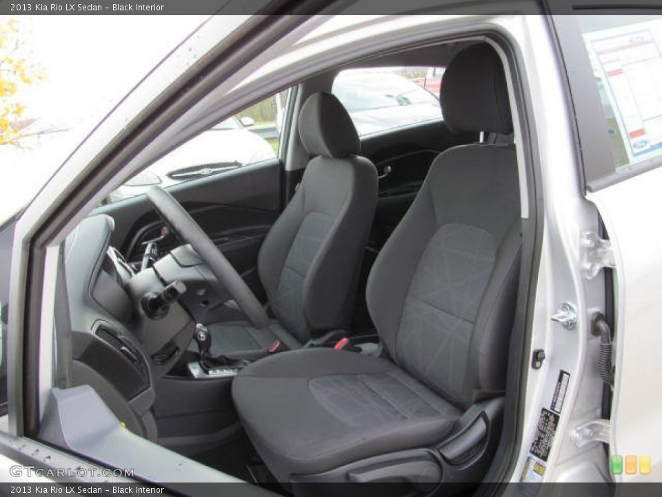 Black Interior Front Seat for the 2013 Kia Rio LX Sedan #73486118